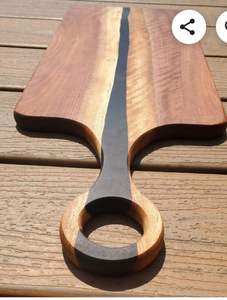 Planche à fromage en résine de bois planche à découper forme Rectangle couleur personnalisée écologique style moderne taille personnalisée décor de cuisine - Product Image 5