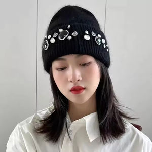 Gorro de Cachemira de punto de Cable acanalado grueso de invierno para mujer, gorro de lana Merino cálido para hombre para escenas de playa Nevada proceso Impex - Product Image 3