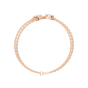 สร้อยข้อมือเพชรประกายคลาสสิก AILBR-102สำหรับผู้หญิงที่มีอยู่ในแพลตตินัมสีเหลืองสีขาวกุหลาบทอง - Product Image 2