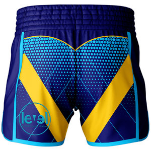 100% polyester Sublimation imprimé sur mesure faites votre propre pantalon de boxe Muay Thai Short MMA pour hommes et femmes - Product Image 2