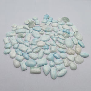 Cabujón de piedras preciosas sueltas de tamaño libre-Aragonita azul natural 10-20mm Cojín de pera ovalado Forma Efecto de luz Cristal Jaspe Iroc Ventas - Product Image 3