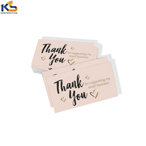 การ์ดขอบคุณสำหรับธุรกิจกำหนดเองการ์ดอวยพรพร้อมโลโก้การพิมพ์การ์ดขอบคุณ - Product Image 4