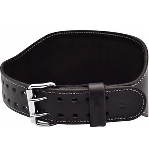 Cinturón de levantamiento de pesas de cuero de vaca negro personalizable Material suave genuino para hombres y mujeres Soporte de fitness Logotipo personalizado - Product Image 4