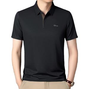 เสื้อโปโลผู้ชายสไตล์ยุโรปและอเมริกา แขนยาว คอตั้ง ซิป ผ้าลูกฟูก สำหรับฤดูใบไม้ร่วง สวมใส่สบาย - Product Image 1