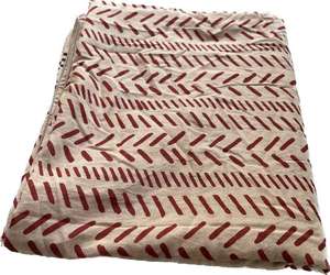 Bagru Dabu Hand Made Block Printed Cheap Price Rate Indian Cotton Fabrics Wholesale Lots Of Fabrics Red Color Fabrics - Product Image 5