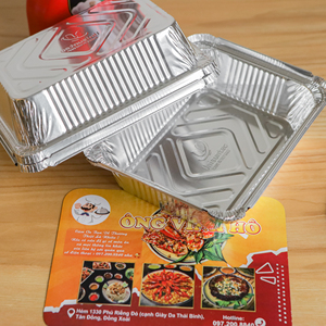 Conteneurs biodégradables de 1100ML pour déjeuner Casserole en aluminium jetable de bonne qualité au Vietnam - Product Image 2