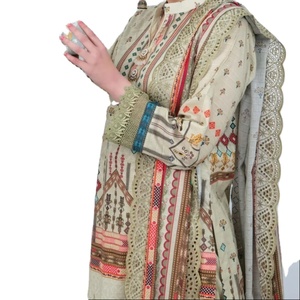 Trajes de césped de diseñador paquistaní más vendidos a precios al por mayor/Trajes de césped Jacquard de diseñador paquistaní 100% - Product Image 1