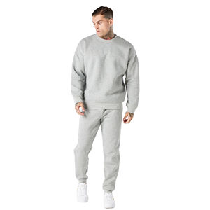 Conjunto Deportivo Profesional de Gimnasio, Informal, con Capucha, Talla Grande, de Felpa Técnica, de Dos Piezas, para Hombre - Product Image 2