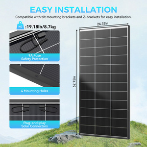 Tuiles solaires photovoltaïques bifaciales à haute efficacité personnalisables pour toiture, module PV, panneau solaire pour maison, entrepôt américain - Product Image 2