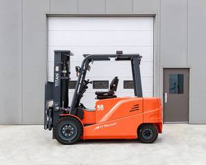 Fabricant de chariots élévateurs électriques, chariot élévateur à batterie au lithium de 1000 kg, chariot élévateur autoportant, hauteur de levage de 1,1 m, 1,3 m, 1,6 m pour le travail sur camion - Product Image 4