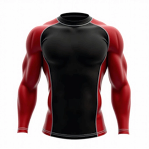 BJJ Custom MMA Rash Guards sublimados para entrenamiento de artes marciales gimnasio entrenamiento y deportes de combate competición atlética - Product Image 5