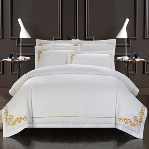 Personalizado 250 300 <span class=keywords><strong>400</strong></span> 600 1000 hilo de algodón <span class=keywords><strong>egipcio</strong></span> 4 Uds sábanas de diseño de Hotel ropa de cama juego de sábanas - Product Image 3