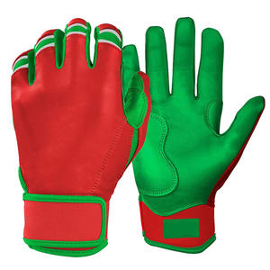 Guantes de béisbol con puños cortos y cómodos con logotipo personalizado, guantes de béisbol transpirables para batear - Product Image 1