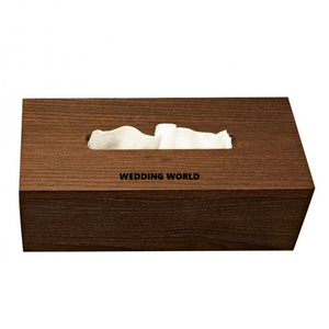 Boîte à mouchoirs en bois classique élégant fait à la main Rectangle forme Top vente Table Ware hôtel Ware nouvelle boîte à mouchoirs en bois en gros - Product Image 4