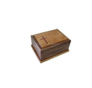 Última urna funeraria de madera maciza de palisandro hecha a mano estilo árabe marca SWH para cenizas de adultos a precio mayorista - Product Image 2