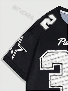 T-shirt à manches courtes imprimé sur mesure pour hommes T-shirts de rue populaires personnalisés Sports Cotton Short Sleeve Luxury Designer Printing - Product Image 3