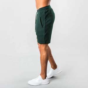 Custom Cotton Spandex Fleece Shorts Gym Shorts Hombres Streetwear Shorts con cremalleras - Product Image 4