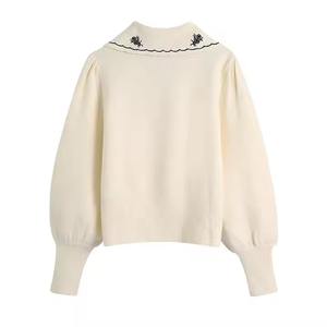 Tricot 100% cachemire femmes pull Oem haute qualité Cardigans femmes chandails décontracté respirant femmes pull pour les filles - Product Image 2