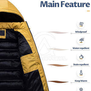 Veste d'hiver pour homme confortable et durable, idéale pour les aventures de week-end ou le style décontracté urbain, en vente - Product Image 3