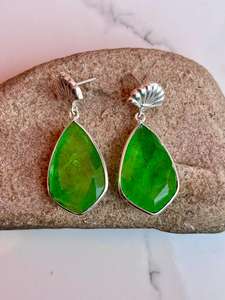 Pendiente de Plata de Ley 925 con piedras preciosas de Peridoto, hermoso y elegante, nuevo diseño, pendiente de plata, joyería para mujer - Product Image 4