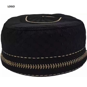 Gorras musulmanas de Color sólido de alta calidad, sombreros de oración Ramzan transpirables para adultos, buen diseño, gorras blancas redondas, Taqi Islámico - Product Image 3