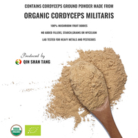 Extrait de Cordyceps Militaris Sinensis en poudre Qinshantang – Suppléments de polysaccharides – Poudre d'extrait de champignon Cordyceps