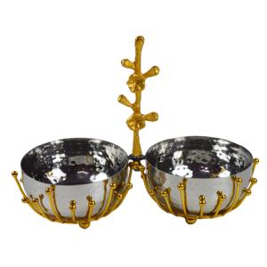 Juego de 3 Tazones para Aperitivos de Aluminio con Excelente Acabado y Estampado Dorado Antiguo que Ofrece un Equilibrio Perfecto entre Resistencia y Estilo - Product Image 6