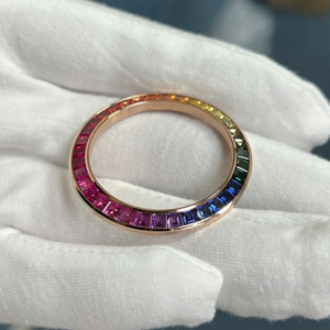 Bisel de Reloj con Piedras Preciosas Personalizado para Caja de 40 mm, Piezas de Modificación, Inserto de Bisel con Diamantes de Arcoíris, Accesorios de Reloj de Lujo para DIY - Product Image 6