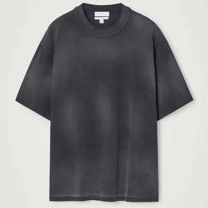 T-shirts respirants Hip Hop lavés à l'acide pour hommes en coton spandex lourd 350g - Product Image 5