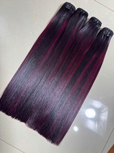 Extensions de cheveux humains AZURA HAIR Vietnam Remy à double trame, sans produits chimiques, toutes couleurs disponibles, paquet de 100g, pour tissage. - Product Image 5