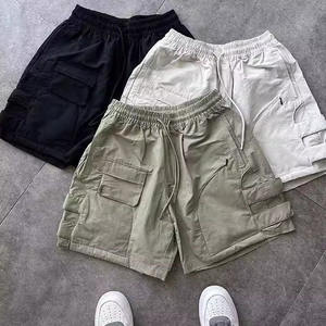 Pantalones cortos Cargo deportivos de verano de algodón de alta calidad para hombre, tamaños personalizables, colores, cintura elástica, estilo informal inteligente, transpirable - Product Image 5