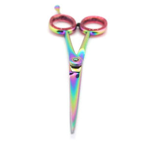 CE ISO Certificado 5,5 \ "Multicolor Arco Iris Sharp Peluquería Maquinilla de afeitar Tijeras Acero inoxidable Cuidado de la belleza Adelgazamiento Romo - Product Image 1