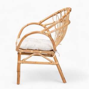 Silla de comedor de ratán de alta calidad, sillón de ratán, silla de espoleta, silla de mimbre de comedor relajante sólida para muebles - Product Image 3