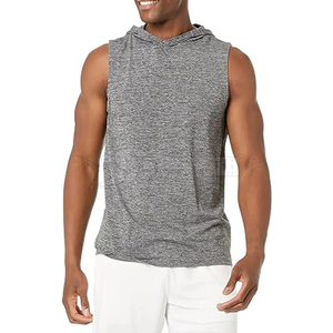 Summer Fitness Wear Regular Fit Gym <b>Sleeveless</b> <b>Hoodies</b> High Quality Polyester/Cotton Breathable Eco-Friendly Joxai Sports Wear - Product Image 1