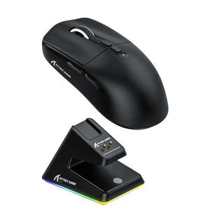 เมาส์เกมมิ่งไร้สาย Ergonomic Souris Gamer Sans Fil น้ำหนักเบา เชื่อมต่อผ่าน USB สำหรับ PC และแล็ปท็อป ส่งสัญญาณไร้สาย 2.4GHz ชาร์จไฟได้ - Product Image 4