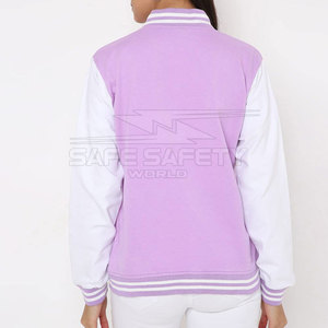 Veste universitaire pour femmes de style vintage de qualité personnalisée avec nouveau tissu en toile à logo brodé à la mode pour l'extérieur - Product Image 4