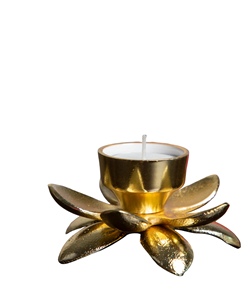 Decorative Brass Tealight <b>Candle</b> Holder Flower design Decorative item Christmas Home Decoration Antique Design - Product Image 1