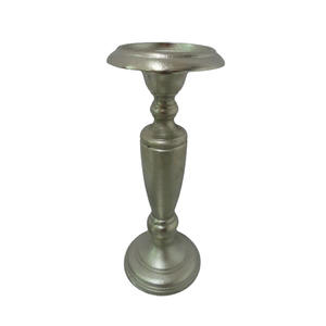 Pilar de vela de aluminio níquel áspero utilizado típicamente para el hogar soportes de pilar de vela de Metal decorativo candelabro soporte de luz de té - Product Image 1