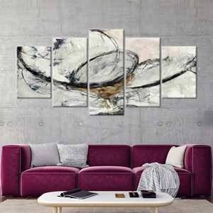 Modern Abstract Art Canvas - Printed Design for Elegant Wall Decor,5P Mix:Gallery <b>Wrap</b> - Product Image 1