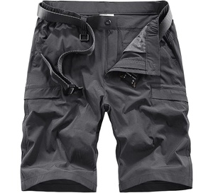 Wholesale Men's Casual Workout Athletic Shorts Quick Dry Breathable Anti-Wrinkle Mid Woolen Custom Logo 100% Cotton Outdoor - Product Image 3