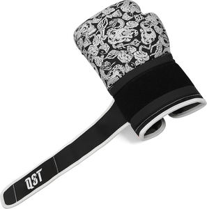 Guantes de boxeo con logotipo personalizado QST Equipo de entrenamiento de cuero de alta calidad para cierre de velcro para artes marciales - Product Image 5