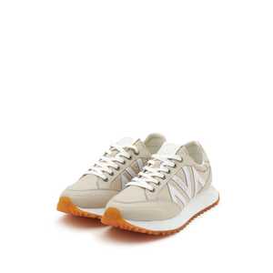 Chaussures de sport pour femmes, tendance mode ivoire, basketball, cuir véritable, légères, semelle personnalisée pour le côté - Product Image 2