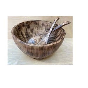 Tazón de vajilla grande de madera de acacia de alta calidad personalizado Condiciones de pago aceptadas para hoteles Resorts Fiestas para cereales - Product Image 3