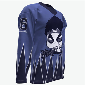 Jersey de Hockey en Línea Reversible Personalizado OEM Mems Team, Estilo Vintage, Bordado en Sarga, Impresión Sublimada de Doble Cara, Talla Juvenil - Product Image 6