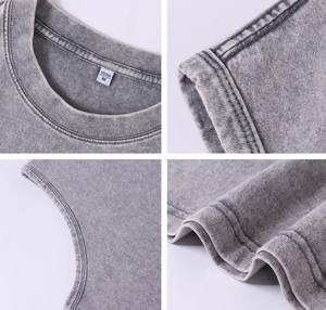 Camiseta sin mangas para hombre, camiseta de calle alta para hombre y mujer, camiseta sin mangas lavada Vintage, ropa deportiva para gimnasio, camisetas - Product Image 5