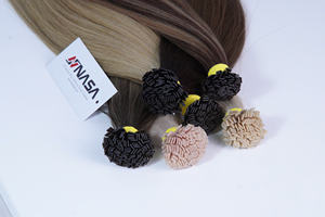 Flat Tip hair extension high quality 100% Vietnamese hair 55cm Double Drawn fast shipping <b>piano</b> color - Product Image 2