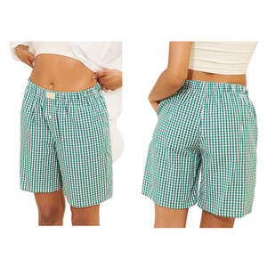 Verano caliente sudor transpirable alta cintura Skinny Fit etiqueta personalizada Logo ecológico entrenamiento deportes Casual mujeres pantalones cortos - Product Image 6