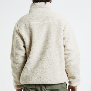 Chaquetas de Invierno para Hombre, Cálidas, de Forro Polar, con Cuello Alto y Cremallera Completa, Color Sólido y Decoración de Bolsillos Grandes - Product Image 4