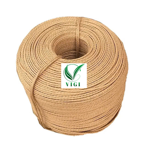 Corde de raphia en papier torsadé de qualité supérieure-Cordon à 2 brins 1 pli pour crochet et artisanat (1mm-3mm) - Product Image 4