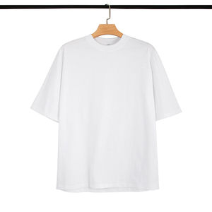 Meilleures ventes T-shirt de couleur unie personnalisé de haute qualité pour hommes avec impression de logo personnalisé de style formel vente en ligne pour adultes - Product Image 2